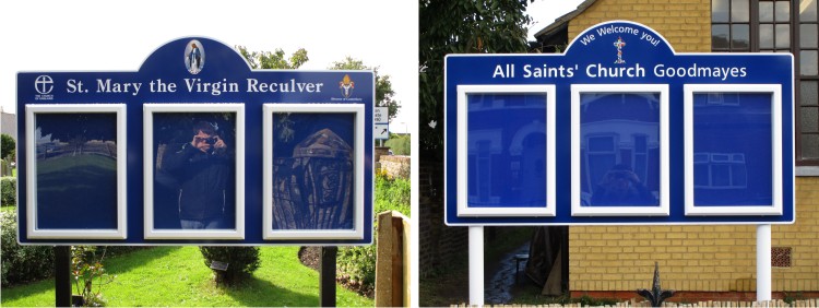 Triple External Church Notice Boards